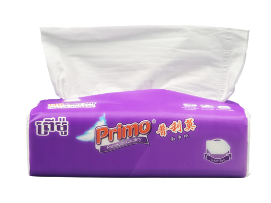 Primo Purple Long Facial Tissue (1កេស)