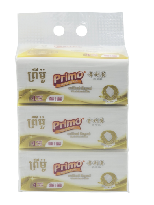 Primo Gold Long Facial Tissue (1កេស)