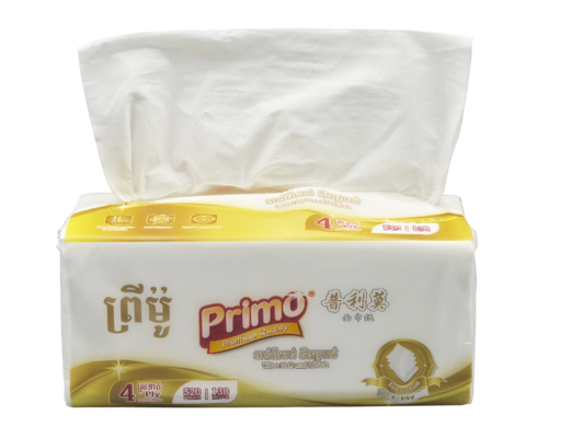 Primo Gold Long Facial Tissue (1កេស)