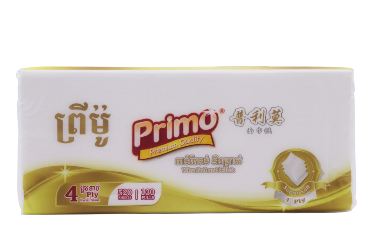Primo Gold Long Facial Tissue (1កេស)
